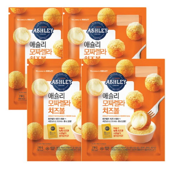 애슐리 [애슐리]모짜렐라 치즈볼(시즈닝 포함)x4개, 단품없음, 기타, 기타