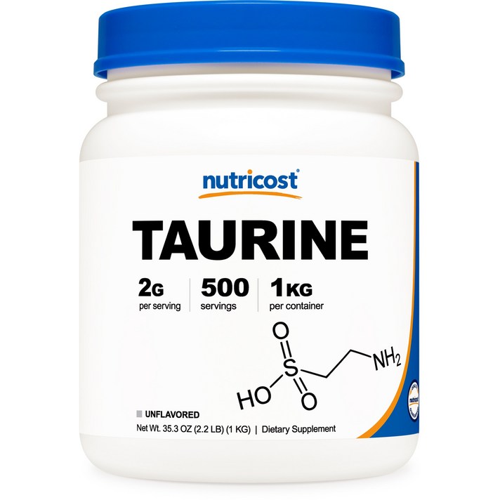 뉴트리코스트 타우린 파우더 1개 1서빙 2g Taurine Powder [Unflavored], 1kg