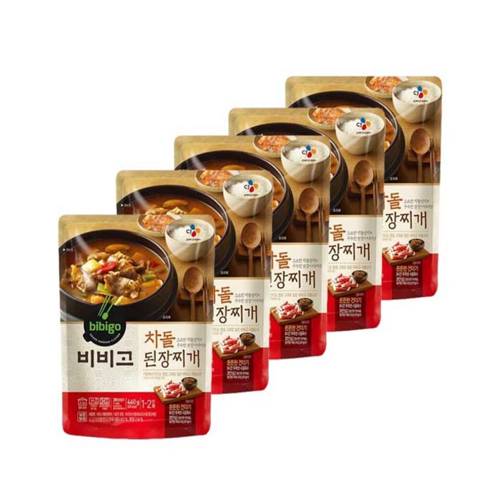 비비고 차돌된장찌개 460g, 5개