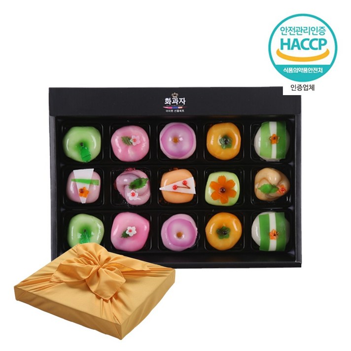 IONE 화과자15구 선물세트 만주 다과 한가위선물 명절선물 고급 디저트, 1box