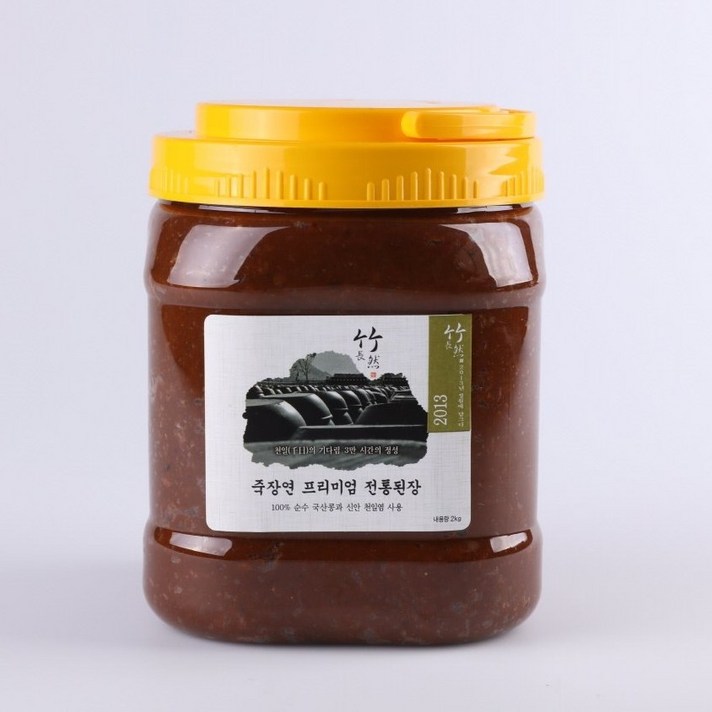 죽장연 프리미엄 전통 된장 2kg(플라스틱), 1