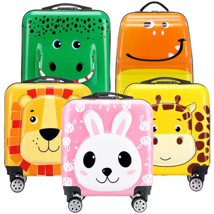 어린이캐리어 캐릭터동물 초등학생 생일선물 유치원 어린이집 기내용 유아여행가방 핑크,토끼