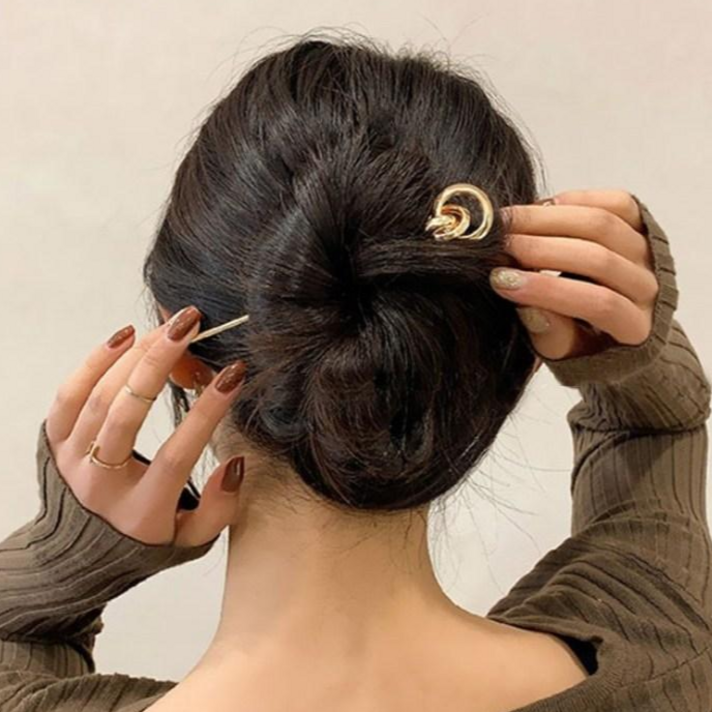수스다 볼드비녀 여신올림머리 U자 헤어핀 헤어비녀 뒤태미녀