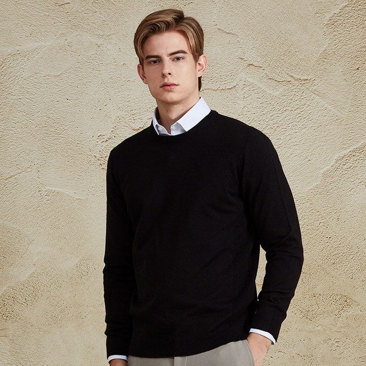 워셔블 베이직 라운드 니트 5컬러