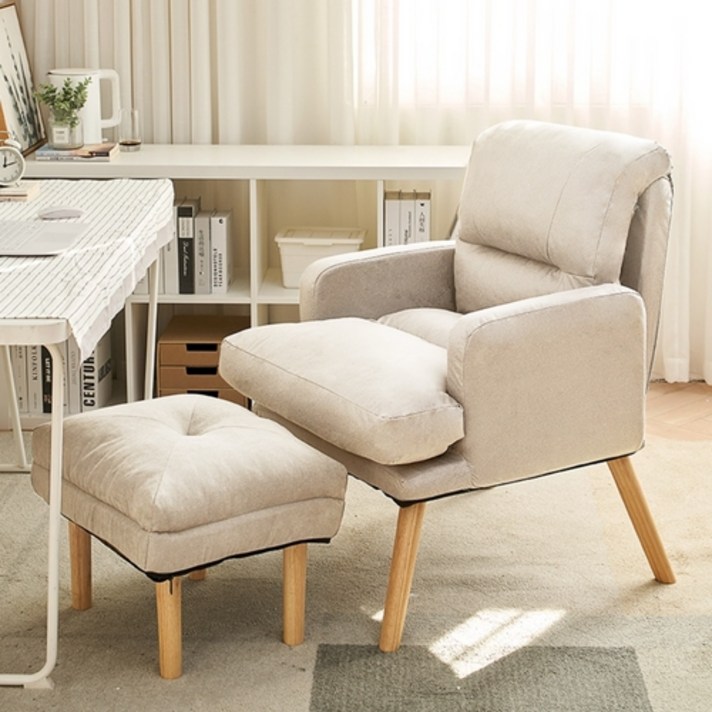 니뜰리히 1인용 컴퓨터 소파 리클라이너 의자 수유 패브릭 좌식 안락 이케아, 25cm, 패브릭-아이보리 그레이 / 25cm