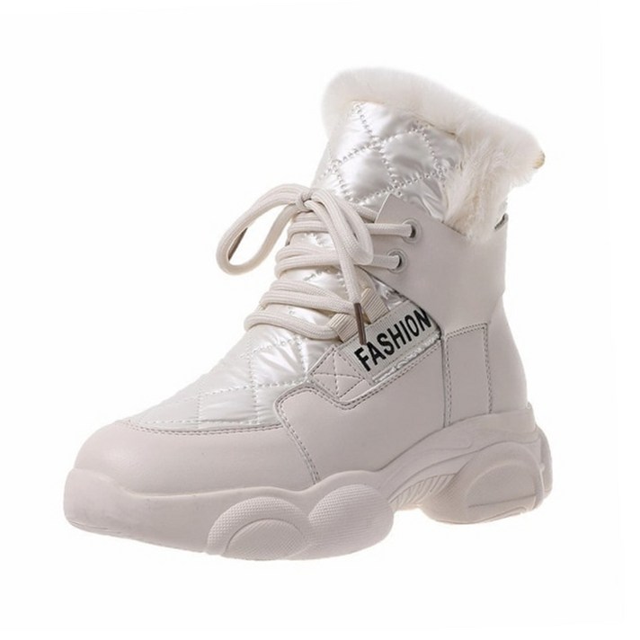 윈터 여성 패딩 부츠 청키 플랫폼 면 신발 방수 두꺼운 어그 미디 방한화어른장화 이누이트