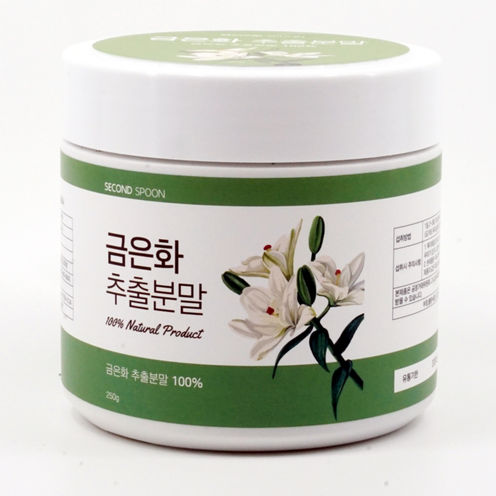 첨가물없는 순수100% 금은화 추출물 분말 가루 효능 인동초, 250g 1통