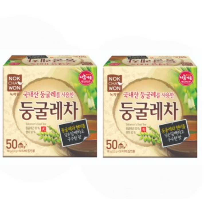 녹차원 국내산 둥굴레차, 1.2g, 100개