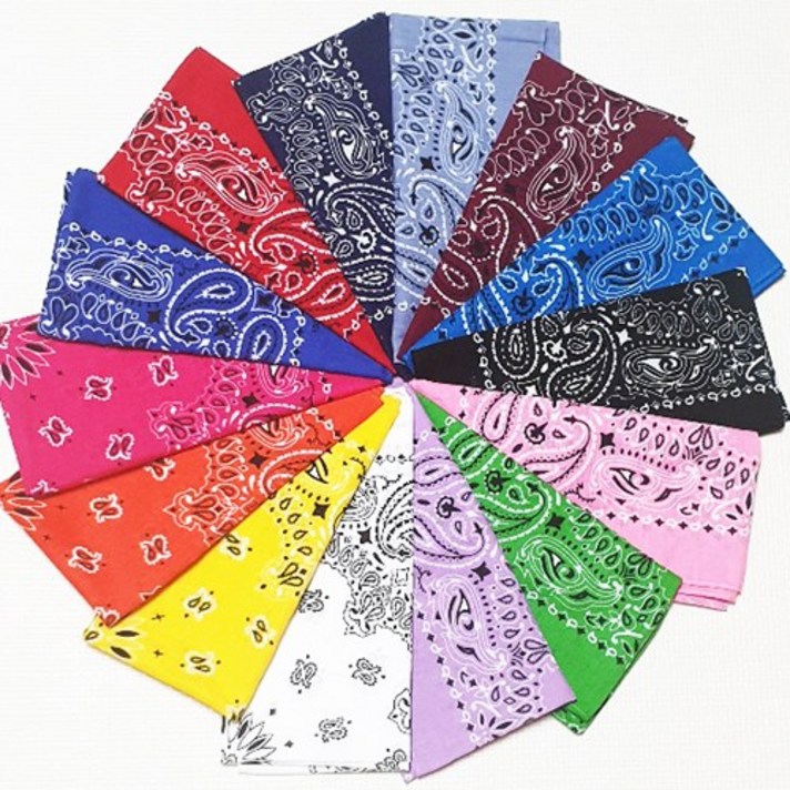 빅 페이즐리 반다나 등산 손수건 두건