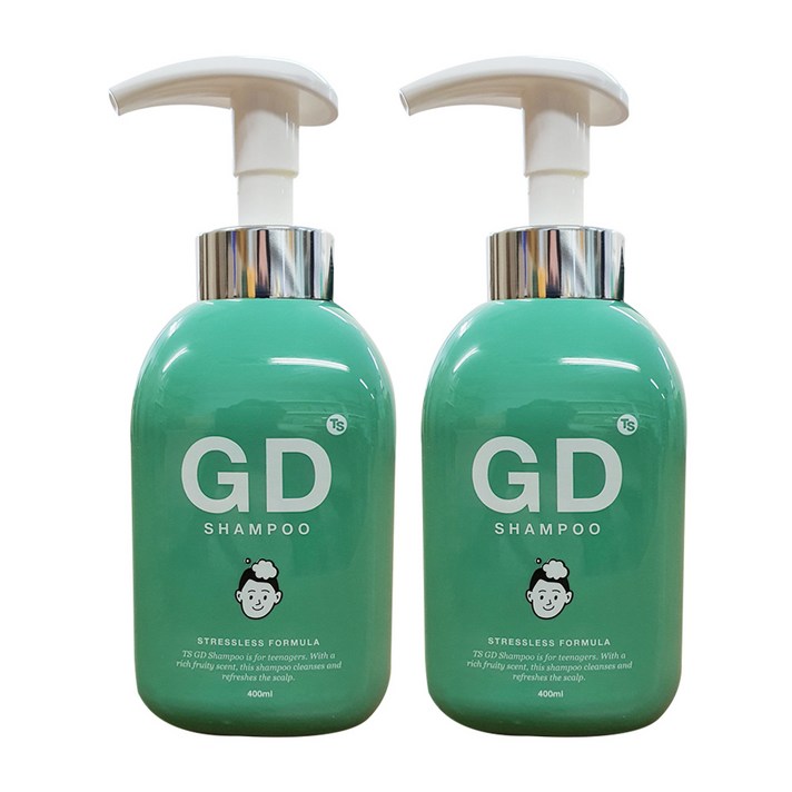 TS 티에스 지디GD샴푸 400ml X 2개 청소년 샴푸 두피 비듬케어, TS 지디샴푸 400mlX2개
