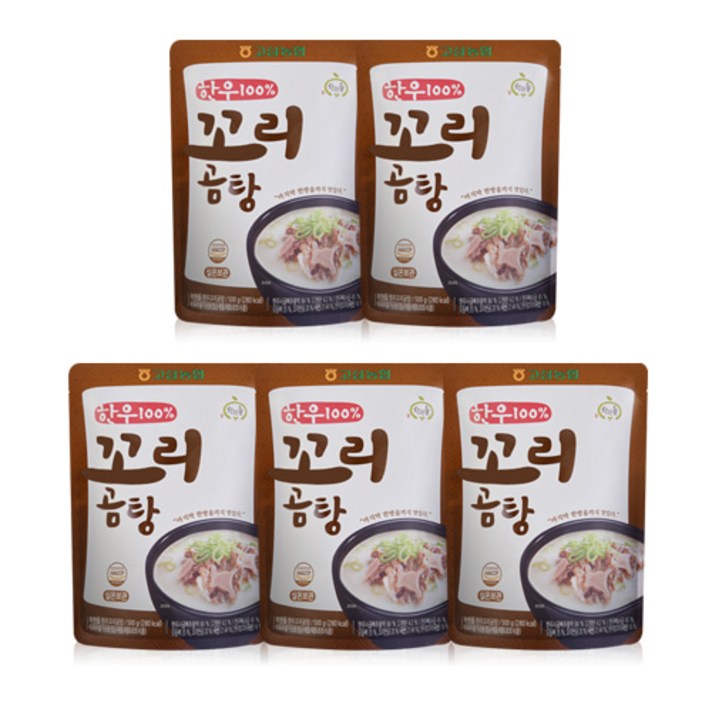착한들 [고삼농협] 한우 꼬리 곰탕 500g * 5팩, 5개