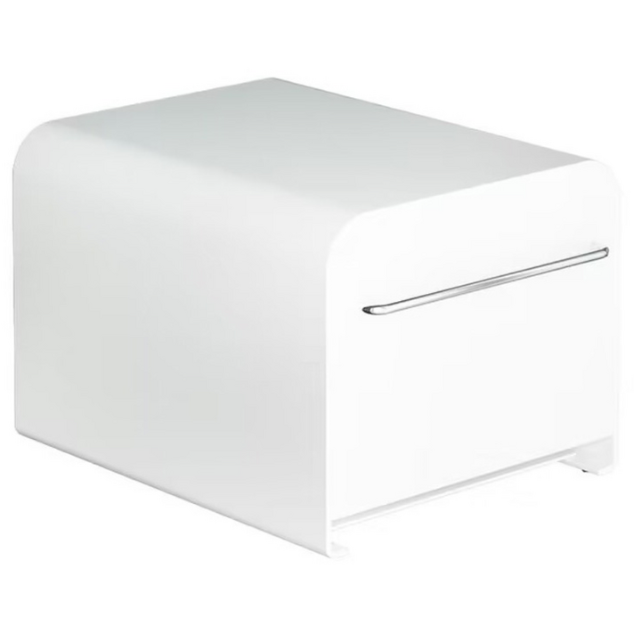 HK.sell 코니 라운드 철제 약정리대 컵수납 서랍형 정리함, 화이트