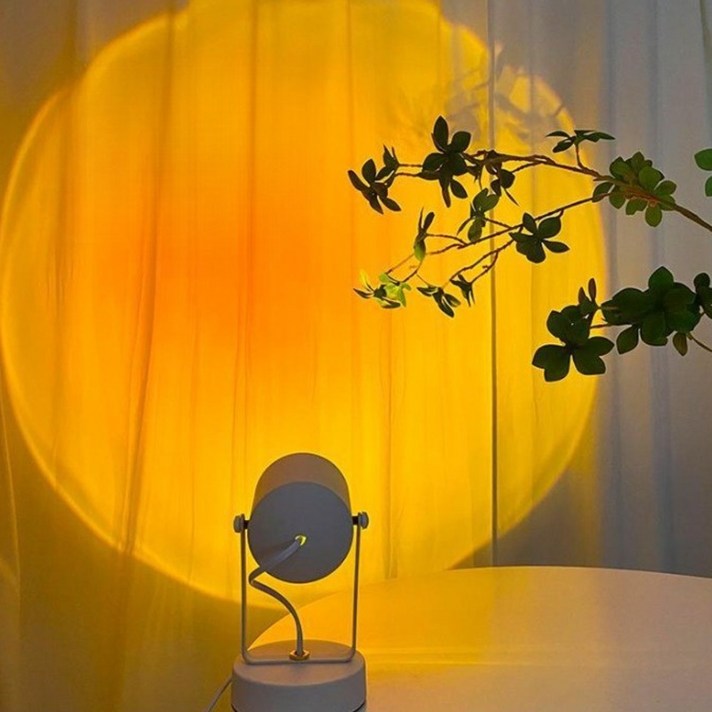 루카스 선셋 LED인테리어 석양 노을 무드등, 1개, 화이트