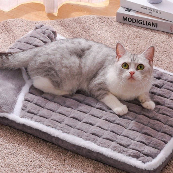 바이샌드 따뜻하고 포근한 겨울 강아지 고양이 침대 매트리스