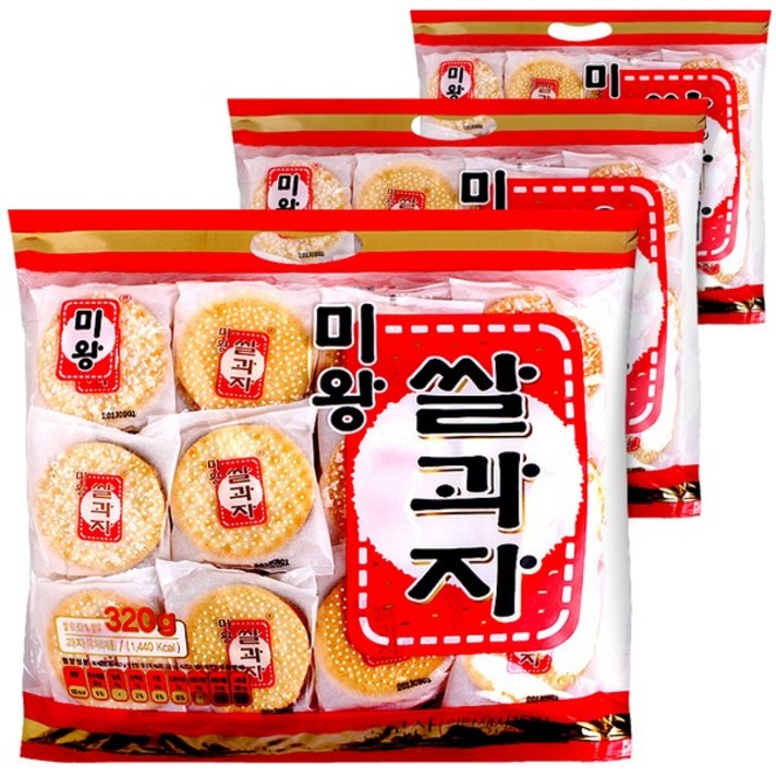 미왕 쌀과자 320g x 3개, 단품