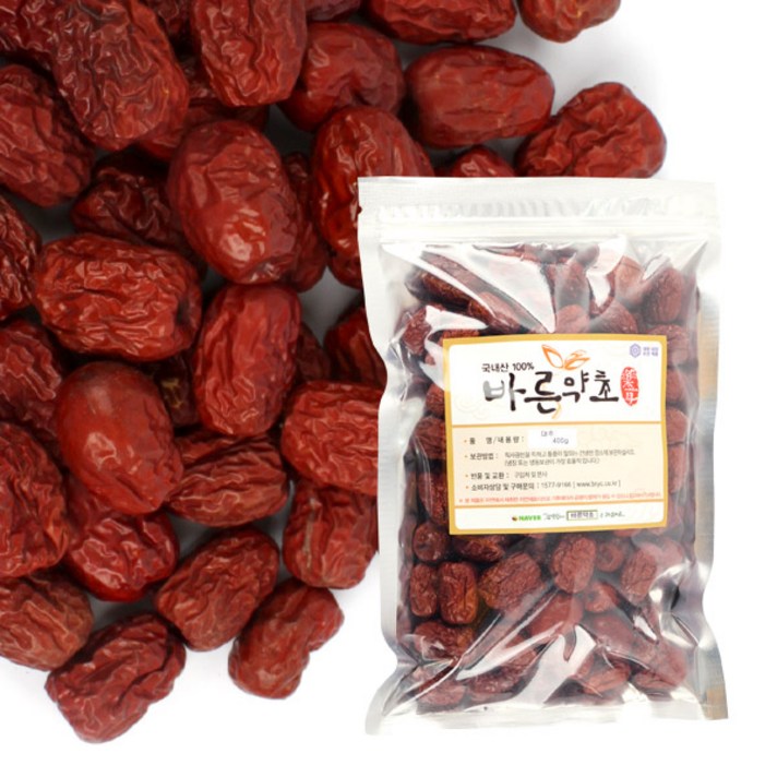 바른약초 대추[특초](국내산), 3개, 400g