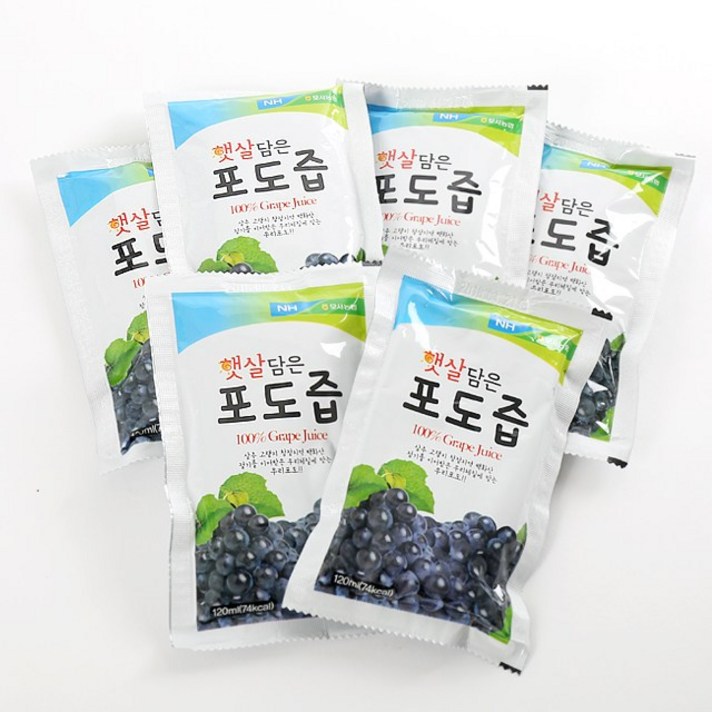 경북상주 햇살담은 포도즙 120ml 30팩, 1box