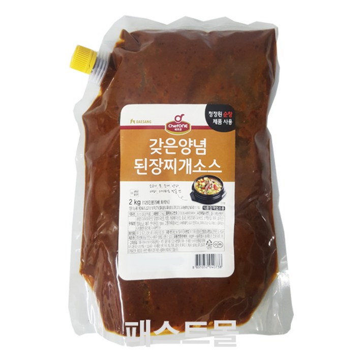 대상 갖은양념 된장찌개소스, 2kg, 1개