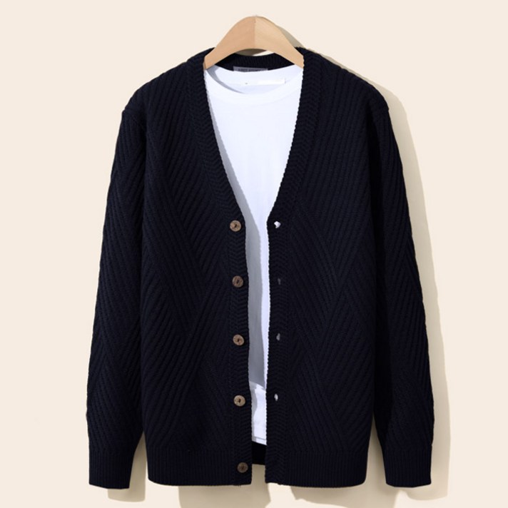 남녀공용 엠엔씨 오블릭 다이아 가디건 (MDCD149JS)