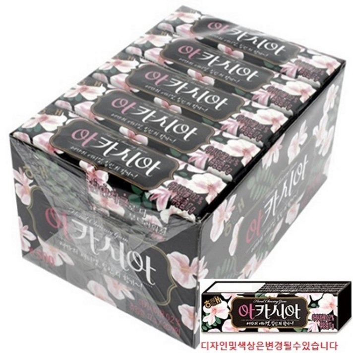 해태 아카시아 추잉껌 24g(15개입x3)3곽, 24g, 45개입