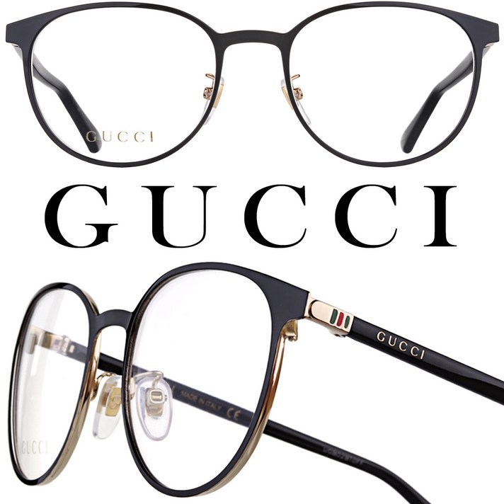 구찌 안경테 GG0293O-002 메탈테 명품 동그란안경테 남성 여성