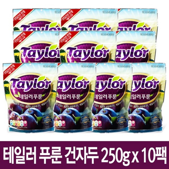 테일러팜스 건자두 250g, 10팩