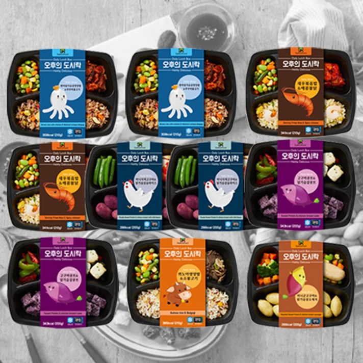 새론푸드 단식모방식단 6종 10팩, 210g