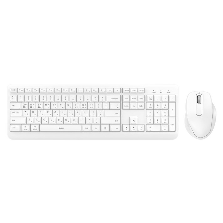 아이노트 RGB LED 백라이트 충전식 무선 블루투스 키보드 마우스 세트