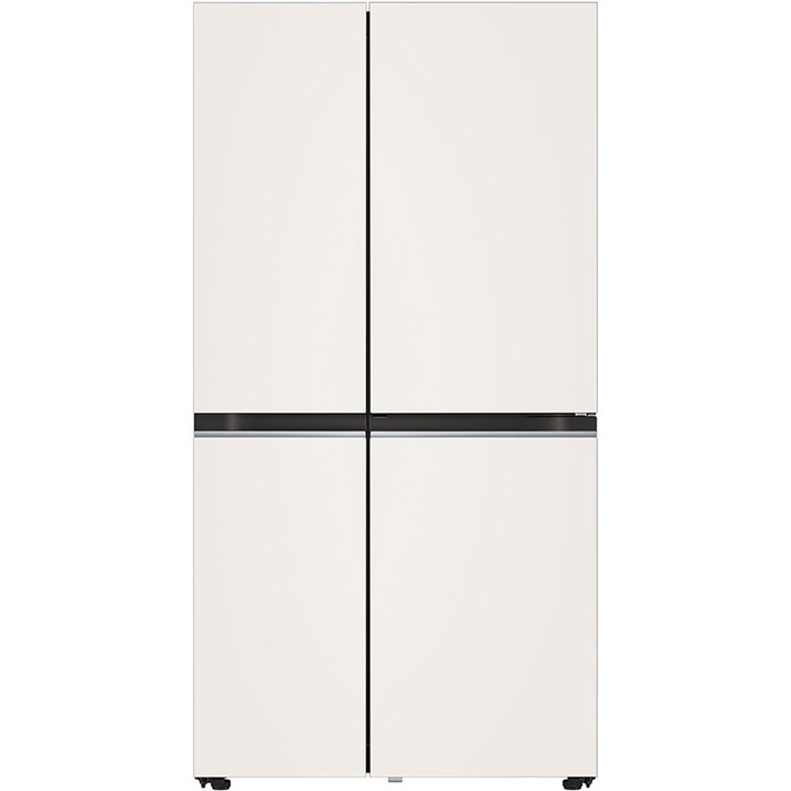 LG전자 디오스 오브제컬렉션 양문형 냉장고 매직스페이스 832L 방문설치, 베이지 상  베이지하, S834MEE30