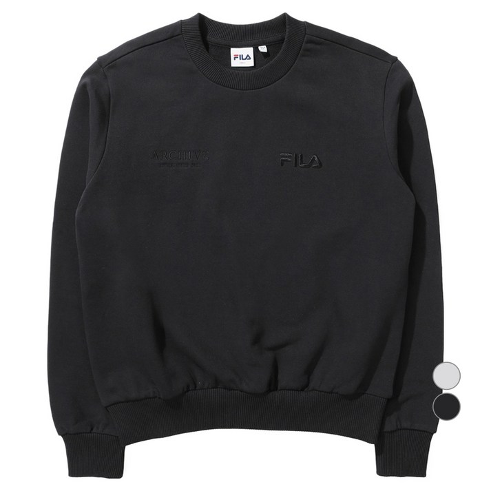 휠라 여성용 리니어로고 맨투맨 FS2POE1151F