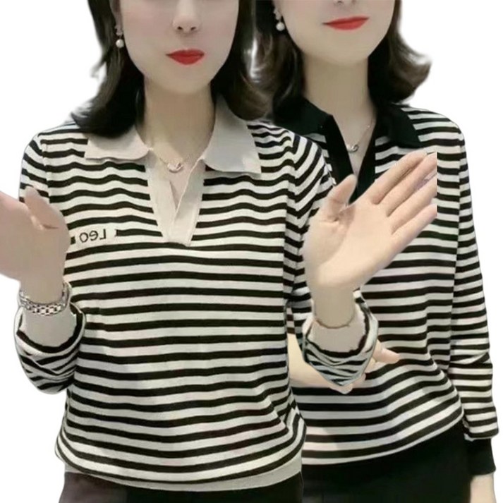 11 중년여성 엄마 티셔츠 긴팔티 블라우스 맨투맨 티 데일리 캐주얼 VNF7580 28