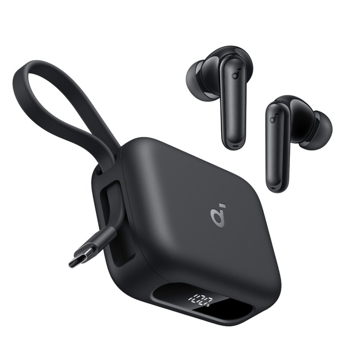 앤커 사운드코어 P41i 노이즈캔슬링 블루투스이어폰, 블랙, A3937