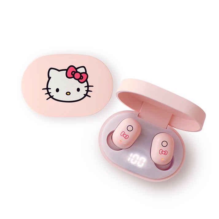 디지털벤투스 헬로키티 블루투스 무선 이어폰, DVK9, 단일색상