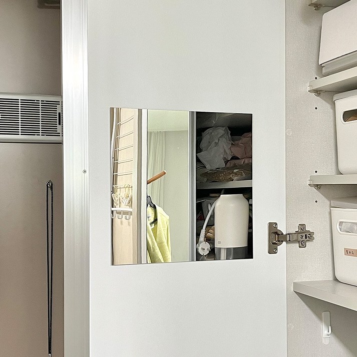 부착식거울 구우스 프리미엄 아크릴 거울 30 x 30 cm, 단일색상