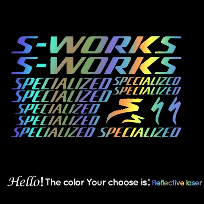 S-WORKS 프레임용 개성 자전거 스티커 자동차 모델링 바이크 오토바이 스크래치 장식 PVC43 cm