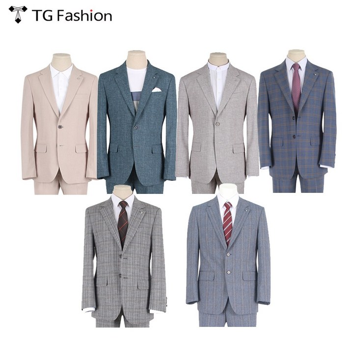 티지패션 TG패션 베이직핏 슬림핏 남성 여름 정장세트 6종 모음 95110사이즈