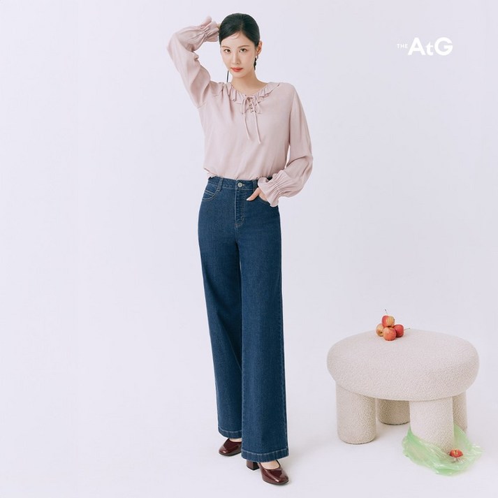 매장정품 더엣지 THEATG 25SS 시그니처 와이드 데님팬츠 2종 689434