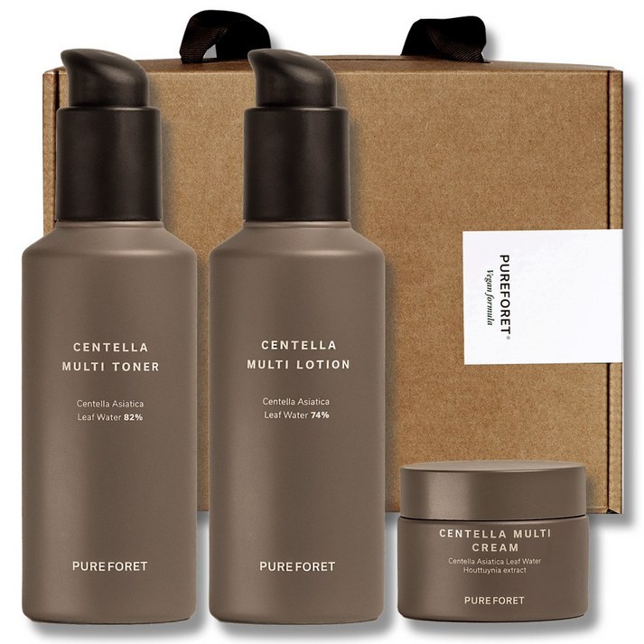 퓨어포레 센텔라 스킨 로션 크림 스킨케어 기초화장품 3종 선물세트, 1세트