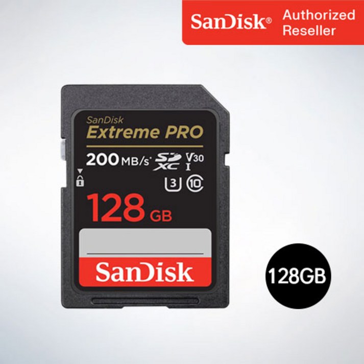 샌디스크 SD메모리카드 SDXC Extreme Pro 익스트림 프로 UHS-I SDXXD 128GB - 투데이밈