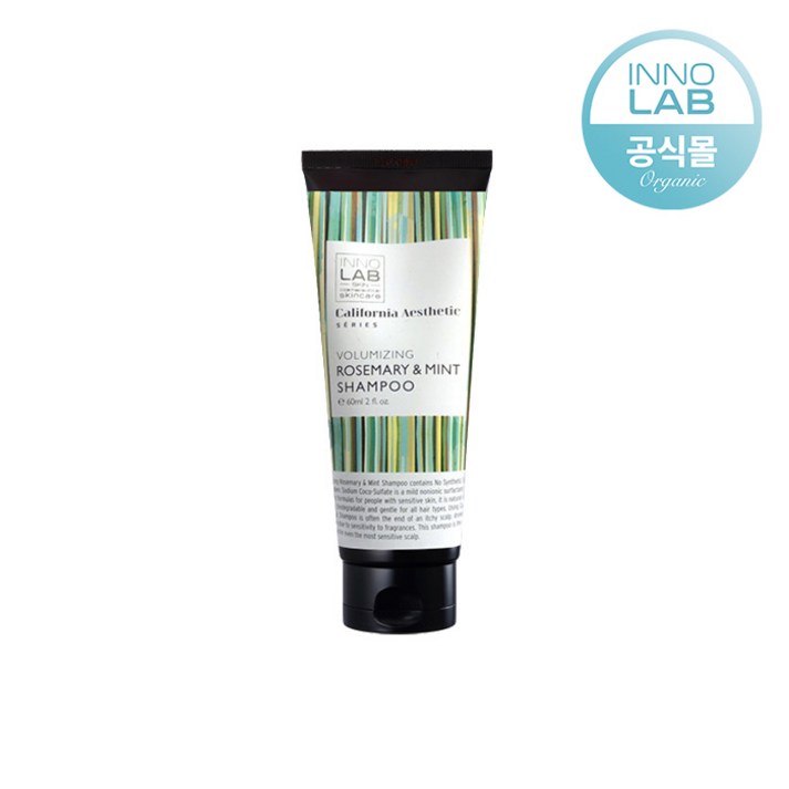 공식판매처 이노랩 볼류마이징 로즈마리민트샴푸 60ml, 1개, 60ml