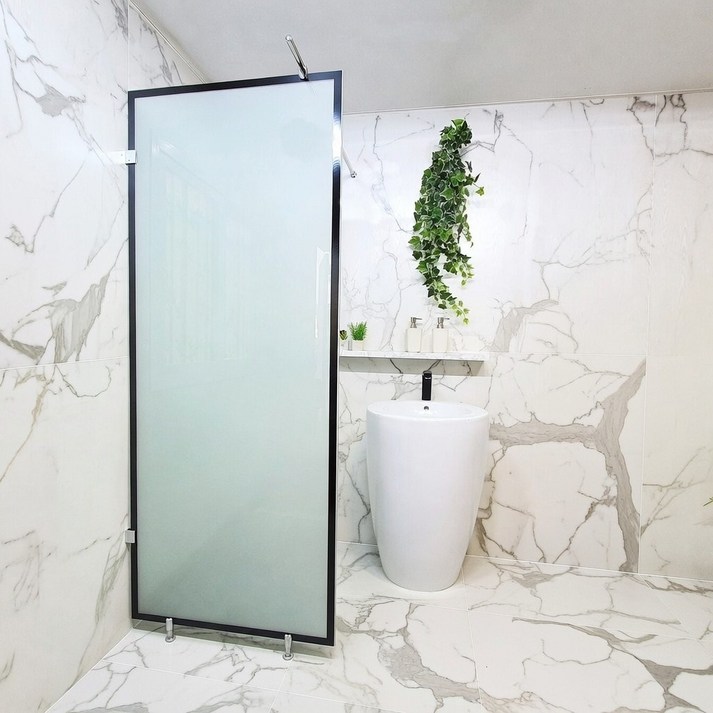 안전강화유리당일발송 A6마트 욕실파티션 55종 모음 DIY 쉬운설치 샤워부스, 불투명네모파티션750