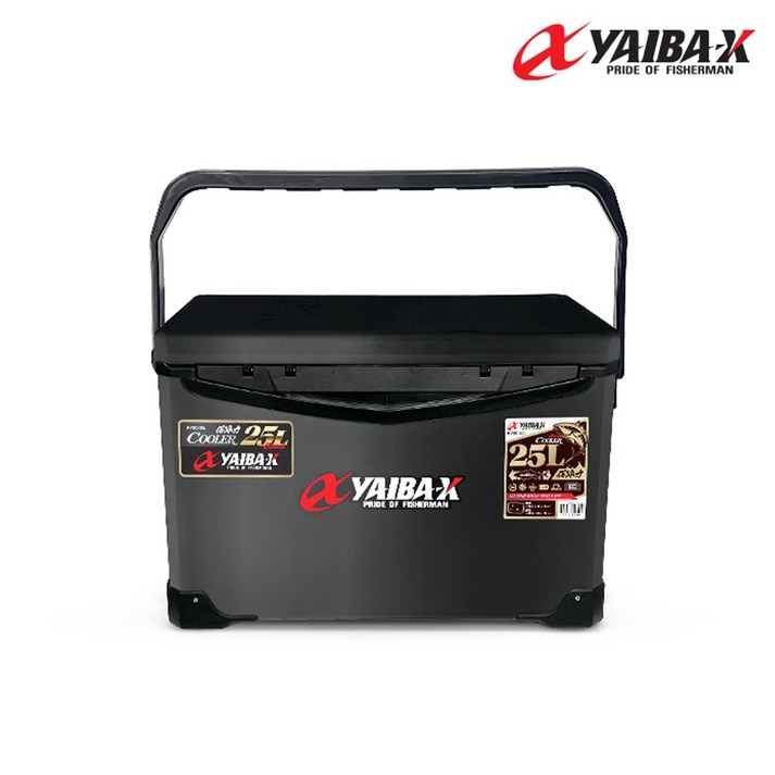 야이바엑스KYSC25L 쿨러25L 블랙 아이스박스, 블랙, 25L