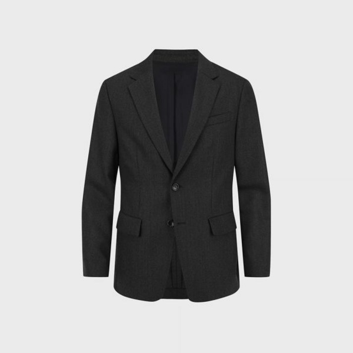 앤드지 남성 트윌조직 울혼방 셋업 자켓 BZF1KG1201GR