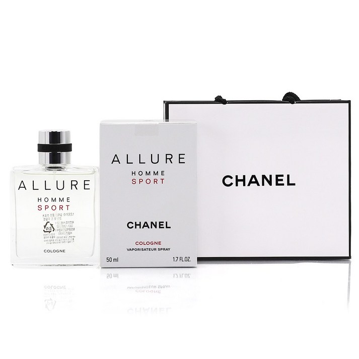 [정식 한글라벨 백화점제품] 샤넬 알뤼르 옴므 스포츠 코롱 오 드 뚜왈렛, 쇼핑백 동봉