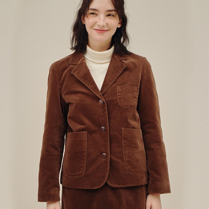벨벳 자켓 브라운 234108SBR
