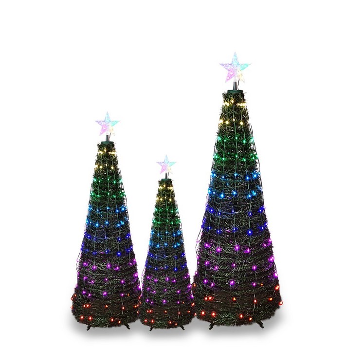 파티앤 POP UP TREE 설치 와 보관이 편리한 캠핑트리 화려한 조명 크리스마스트리