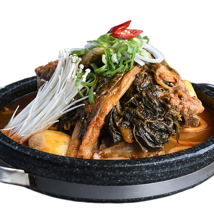 우거지 통 뼈다귀 감자탕 뼈해장국