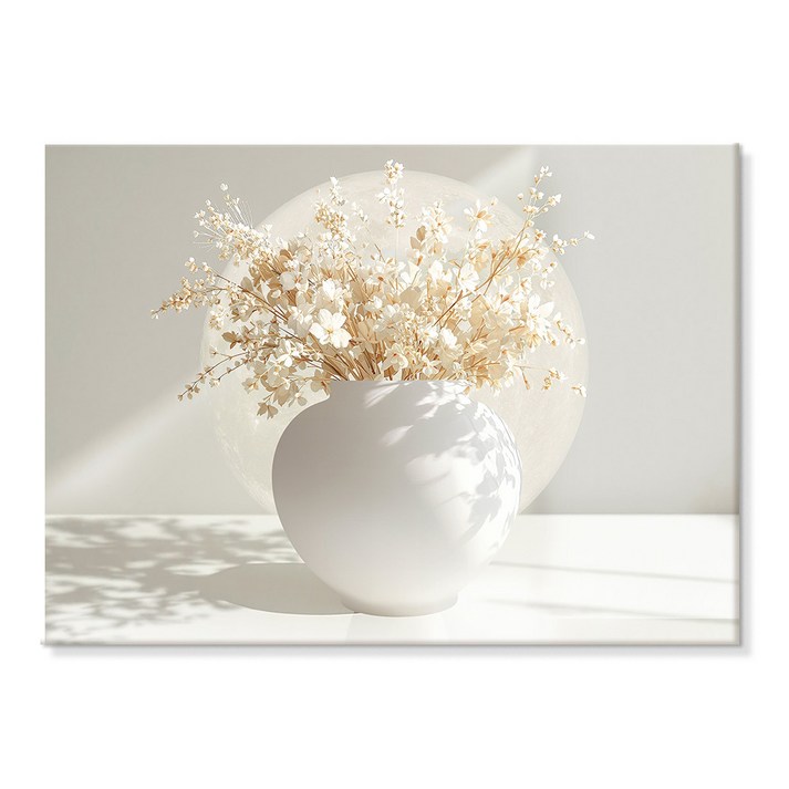 재물복 들어오는 은은한 달항아리 꽃그림 액자 5종 [더아트컴퍼니 풍수 인테리어]