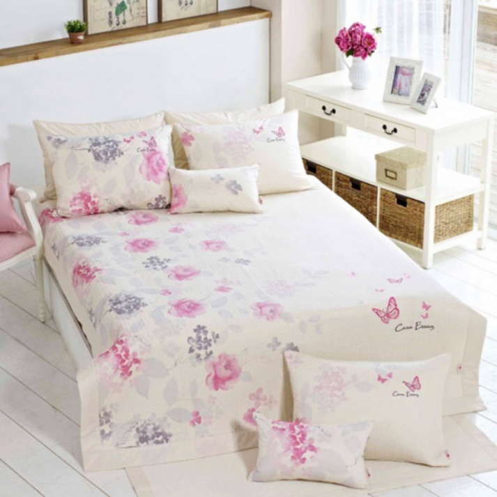 정 40수 트윌 광목 여름 줄누비 이불 겸 패드, 아이보리