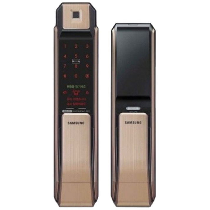 [고객설치] 삼성SDS SHP-P71 지문인식 내화형 푸시풀도어락